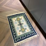 Бавовняний двосторонній килим у етнічному стилі AR 005 Green