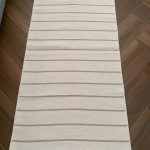 Бавовняний двосторонній килим у сучасному стилі Kara 152 C.Beige