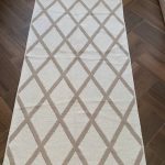 Бавовняний двосторонній килим у сучасному стилі Kara 031 Cream Beige