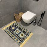 Бавовняний двосторонній килим у етнічному стилі AR 002 Blue