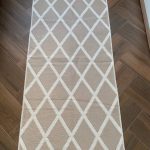 Бавовняний двосторонній килим у сучасному стилі Kara 031 Cream Beige