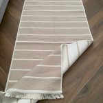 Бавовняний двосторонній килим у сучасному стилі Kara 152 C.Beige