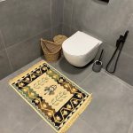 Бавовняний двосторонній килим у етнічному стилі AR 006 Blue