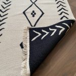 Бавовняний двосторонній килим у сучасному стилі Kara PMK-0003