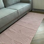 Бавовняний однотонний килим Alexa 116 Cream Pink