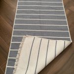 Бавовняний двосторонній килим у сучасному стилі Kara 152 C.L.Grey