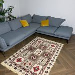 Бавовняний двосторонній килим у етнічному стилі AR 002 Red