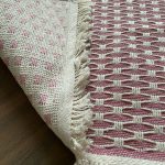 Бавовняний однотонний килим Alexa 116 Cream Pink