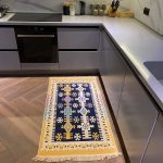 Бавовняний двосторонній килим у етнічному стилі AR 005 Green