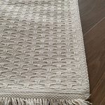 Бавовняний однотонний килим Alexa 116 Cream Cream