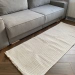 Бавовняний однотонний килим Alexa 116 Cream Cream