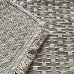 Бавовняний однотонний килим Alexa 116 Cream Beige