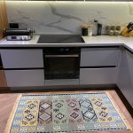 Бавовняний двосторонній килим у етнічному стилі AR 010 Blue