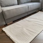 Бавовняний однотонний килим Alexa 116 Cream Cream