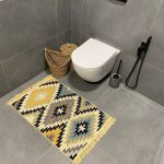 Бавовняний двосторонній килим у етнічному стилі AR 003 Blue