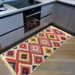 Бавовняний двосторонній килим у етнічному стилі AR 003 Red