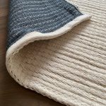 Бавовняний однотонний килим Dendy 201 Cream Cream