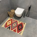 Бавовняний двосторонній килим у етнічному стилі AR 003 Red