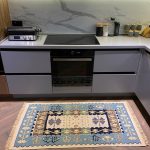 Бавовняний двосторонній килим у етнічному стилі AR 006 Blue