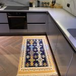 Бавовняний двосторонній килим у етнічному стилі AR 005 Blue