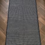 Бавовняний однотонний килим Dendy 201 Cream Black