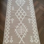 Бавовняний двосторонній килим у сучасному стилі Kara 026 Cream Beige