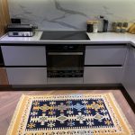 Бавовняний двосторонній килим у етнічному стилі AR 005 Blue