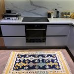 Бавовняний двосторонній килим у етнічному стилі AR 005 Green