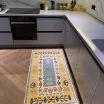 Бавовняний двосторонній килим у етнічному стилі AR 006 Blue