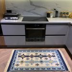 Бавовняний двосторонній килим у етнічному стилі AR 005 Blue