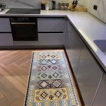 Бавовняний двосторонній килим у етнічному стилі AR 010 Blue