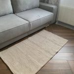 Бавовняний однотонний килим Dendy 201 Cream Beige