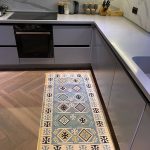 Бавовняний двосторонній килим у етнічному стилі AR 010 Blue