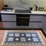 Бавовняний двосторонній килим у етнічному стилі AR 002 Blue