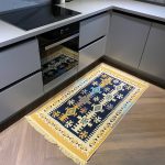 Бавовняний двосторонній килим у етнічному стилі AR 005 Blue