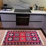 Бавовняний двосторонній килим у етнічному стилі AR 002 Red