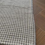 Бавовняний однотонний килим Dendy 201 Cream Grey