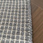 Бавовняний однотонний килим Dendy 201 Cream Grey