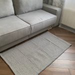 Бавовняний однотонний килим Dendy 201 Cream Grey