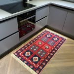 Бавовняний двосторонній килим у етнічному стилі AR 002 Red