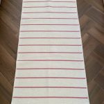 Бавовняний двосторонній килим у сучасному стилі Kara 152 Cream Pink