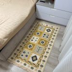 Бавовняний двосторонній килим у етнічному стилі AR 002 Green