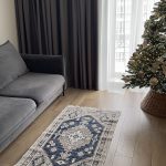 Бавовняний двосторонній килим AM 003 Blue