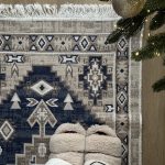 Бавовняний двосторонній килим AM 003 Blue