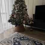 Бавовняний двосторонній килим AM 003 Blue