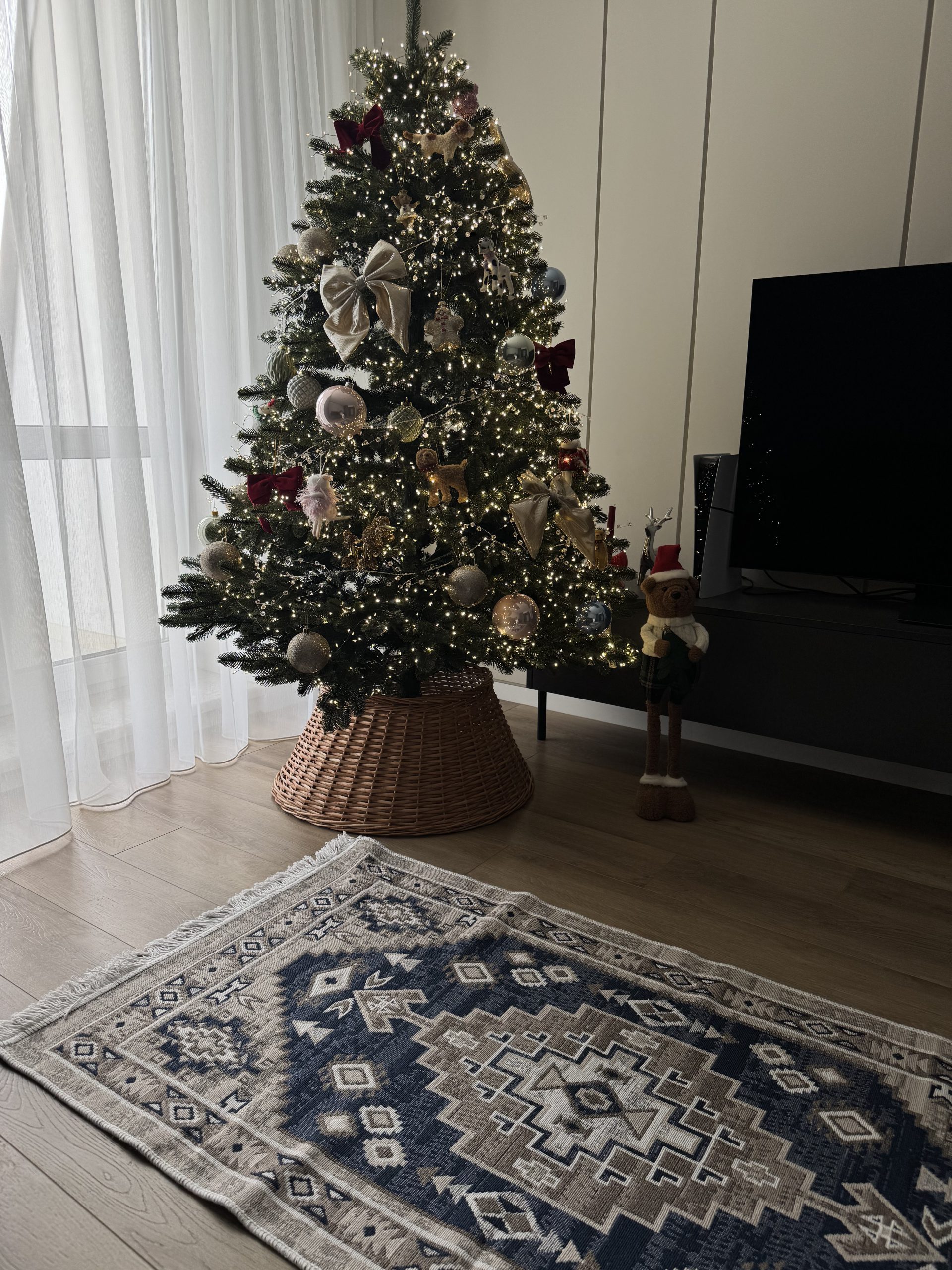 Бавовняний двосторонній килим AM 003 Blue