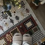 Бавовняний двосторонній килим AM 004 MULTY