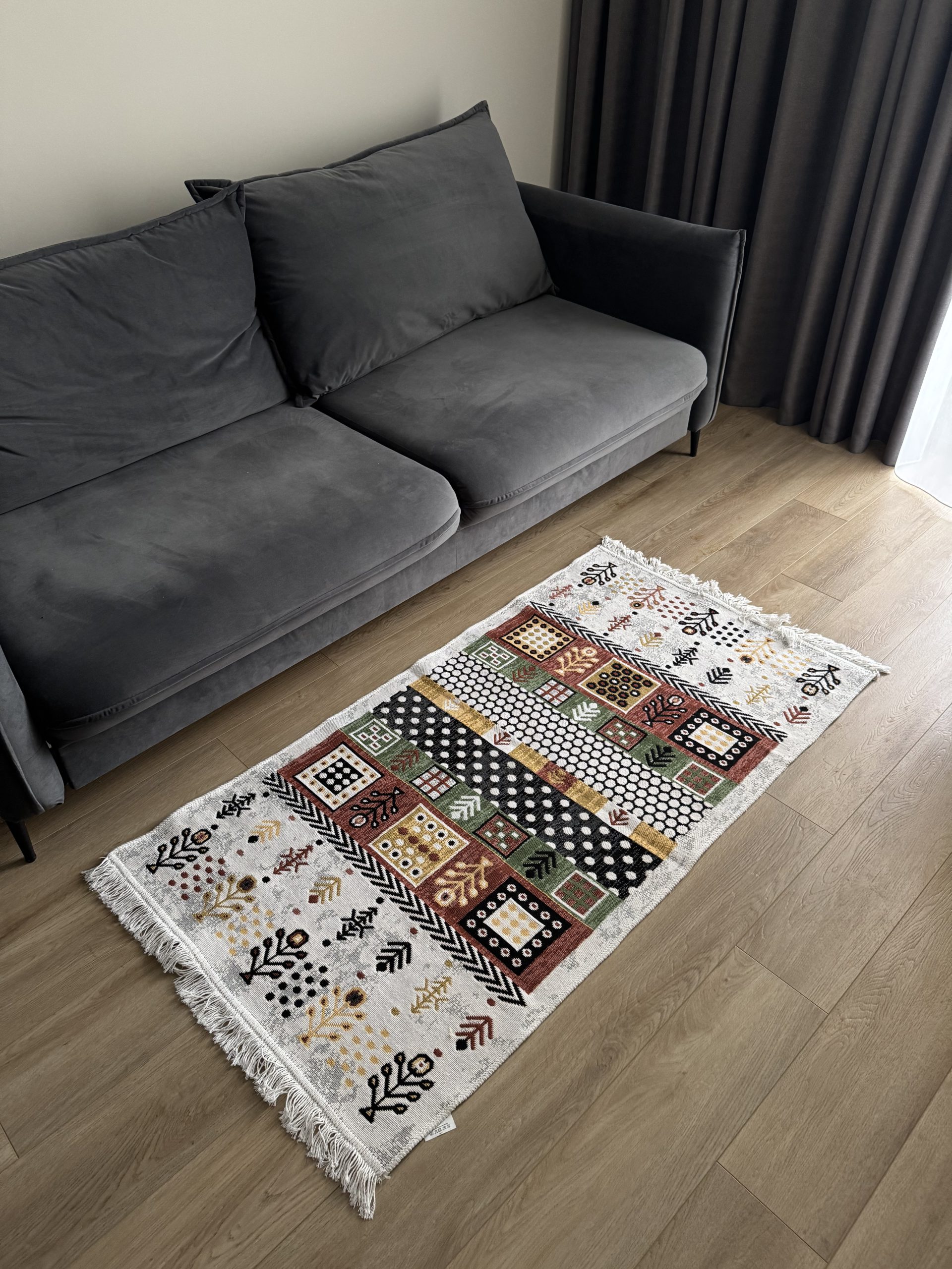 Бавовняний двосторонній килим AM 004 MULTY