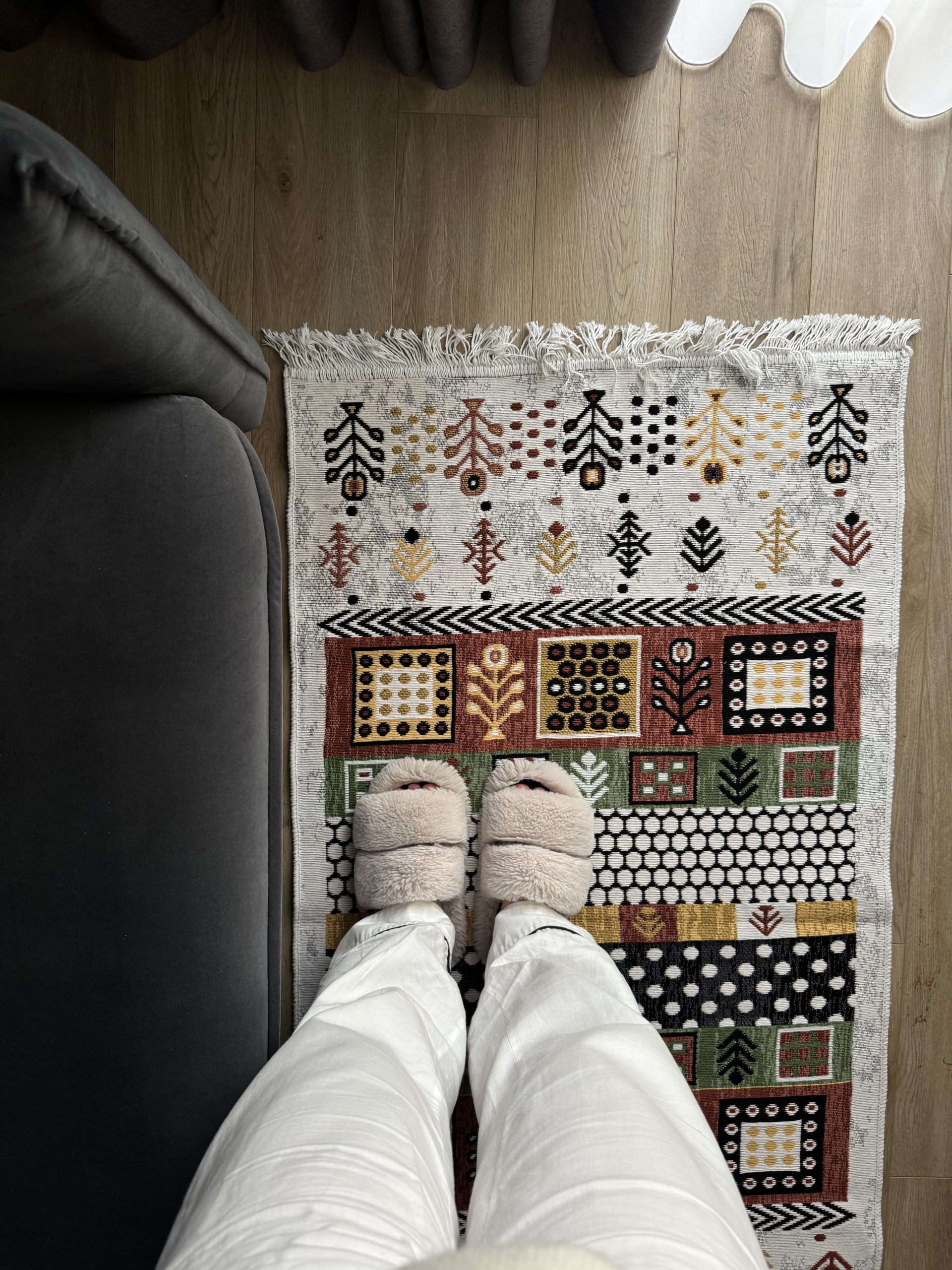 Бавовняний двосторонній килим AM 004 MULTY