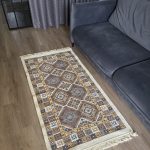 Бавовняний двосторонній килим у етнічному стилі LM 05 BLUE